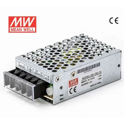 SD-15C-12,  DC/DC преобразователь, 15Вт, вход 36...72B, выход 12B/1,25A