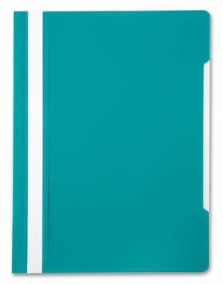 Папка-скоросшиватель Бюрократ -PS20TURG A4 прозрач.верх.лист пластик бирюзовый 0.12/0.16