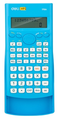 Калькулятор научный Deli E1710A/BLU синий 10+2-разр.