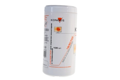 Konoos KBF-100 Салфетки для ЖК-экранов в банке, 100 шт.