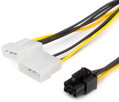 Кабель 6 pin to 2 molex (Video power) ATcom 6-pin - 2 x Molex (AT6185)