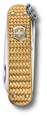 Нож перочинный Victorinox Classic Precious Alox (0.6221.408G) 58мм 5функц. золотистый подар.коробка