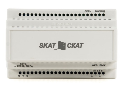 Ибп исполнения din (586) Бастион SKAT-12-6.0 DIN (СКАТ ИБП-12/6-DIN) источник питания 12В 6А пластиковый корпус под DIN рейку 35 мм (SKAT-12-6.0 DIN)
