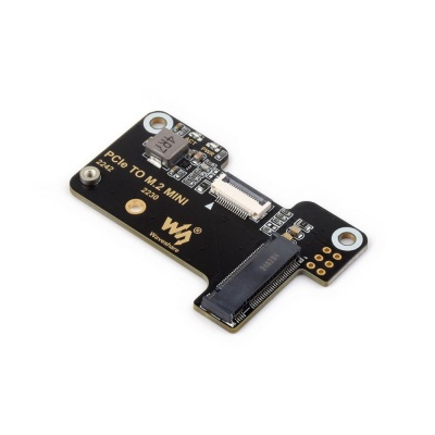 Плата интерфейсная  ACD  Waveshare PCIe To M.2 Mini Adapter for Raspberry Pi 5 Supports NVMe Protocol M.2 Solid State Drive, High-speed Reading/Writing, Raspberry Pi 5 NVMe HAT