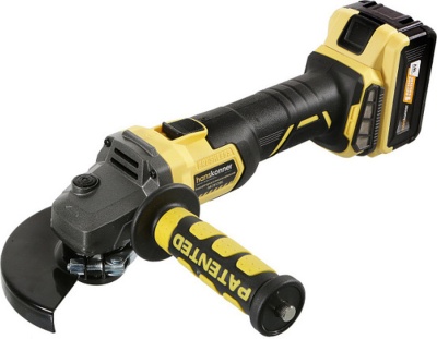 Hanskonner HAG18125BL машина углошлифовальная аккумуляторная Hanskonner, 18 В,125 мм, пл.пуск, OneBat [HAG18125BL]