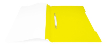 Папка-скоросшиватель Бюрократ Люкс -PSL20YEL A4 прозрач.верх.лист пластик желтый 0.14/0.18