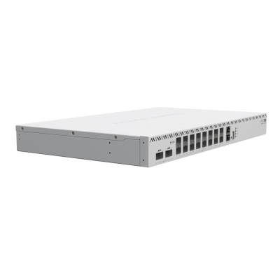 Маршрутизатор MikroTik Cloud Router Switch 518-16XS-2XQ, 2x 100 Gigabit QSFP28 ports and 16x 25 Gigabit SFP28 ports,4 fans, 2 PSU (CRS518-16XS-2XQ-RM)