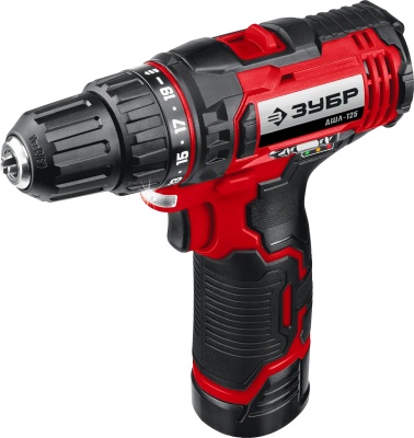 Дрель-шуруповерт Зубр ДШЛ-125-22 аккум. патрон:быстрозажимной