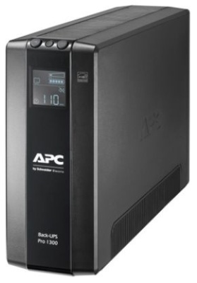 Источник бесперебойного питания Back-UPS Pro BR 1300VA, 780 Вт, ЖК-интерфейс, автоматическое регулирование напряжения, защита от перенапряжения линий Ethernet и DSL / Fax / Modem, USB или последовательное соединение, резервный аккумулятор 6 розеток IEC320
