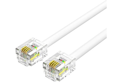 Кабель телефонный Vention плоский RJ11 (6P4C) - 2м. Белый Vention IQBWH