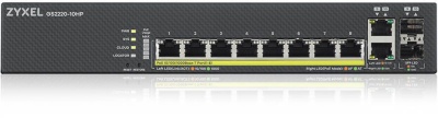 Коммутатор Zyxel NebulaFlex Pro GS2220-10HP-EU0101F 10G 8PoE+ 180W управляемый