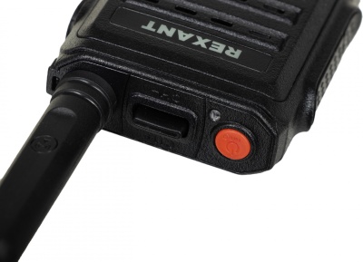 Рация Rexant R-1 16кан. до 9км аккум. черный/красный (46-0871)