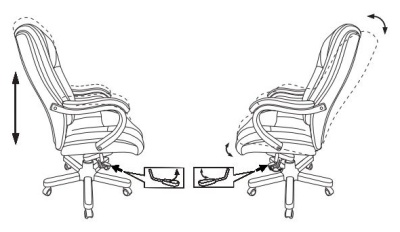 Кресло руководителя Бюрократ T-9925WALNUT черный кожа крестовина металл/дерево