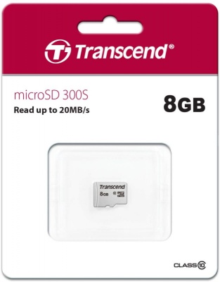 Флеш карта microSDHC 8Gb Class10 Transcend TS8GUSD300S w/o adapter