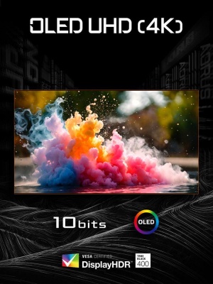 Монитор 31.5" Gigabyte AORUS FO32U2P-EK QD-OLED, 3840х2160, 240Гц, 5 мс, 16:9, 250 кд/м2, 1000:1, 2xHDMI 2.1, DP 2.1, DP 1.4 3xUSB 3.2, USB Type-C, черный