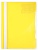 Папка-скоросшиватель Бюрократ -PS-V20YEL A4 прозрач.верх.лист карм.для визит. пластик желтый 0.12/0.16