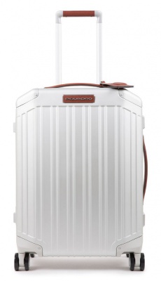 Чемодан Piquadro ALU (BV4425ALU/GRCU) 40x54x20см 37л. 4.3кг. алюминий/кожа натуральная серый/коричневый