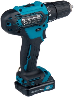 Дрель-шуруповерт Makita DF333DWYE Promo 12Вт аккум. патрон:быстрозажимной