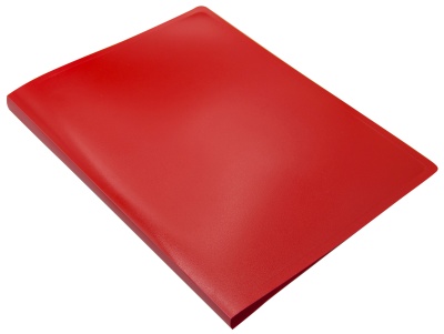 Папка метал.зажим Buro -ECB04CRED A4 пластик 0.5мм красный