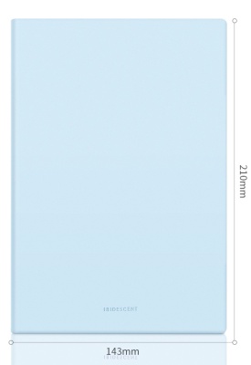 Блокнот Deli 22283LT-BLUE 210х143мм искусст. кожа 96л голубой