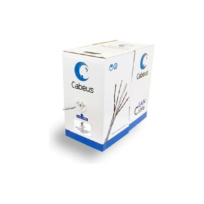 Cabeus FTP-4P-Cat.5e-PATCH-GY Кабель витая пара FTP (F/UTP), категория 5e, 4 пары, 7x0.16 мм (26 AWG), многожильный (patсh), серый (305 м)