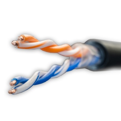 Витая пара Premium UTP Cat.5e 2x2x0,51 Cu PE Outdoor 500м