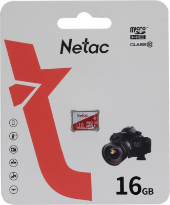 Флеш карта microSDHC 16Gb Netac (NT02P500ECO-016G-S)