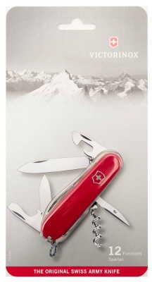 Нож перочинный Victorinox Spartan (1.3603.B1) 91мм 12функций красный блистер