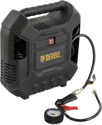 Компрессор поршневой Denzel DL1100 безмасляный 1100Вт черный