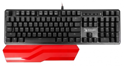Клавиатура A4Tech Bloody B975 механическая черный USB Multimedia for gamer LED (подставка для запястий)