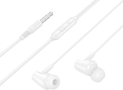 Гарнитура вкладыши Hoco M112 1.2м белый проводные в ушной раковине