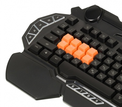 Клавиатура A4Tech Bloody B318 черный USB Multimedia for gamer LED (подставка для запястий)