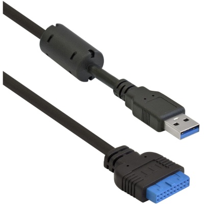 Планка USB на переднюю панель ExeGate U3H-621 > 3,5", 2*USB3.0+1*TypeC+1*SD+TF card, черная, металл, подсоединение к мат. плате (117198)