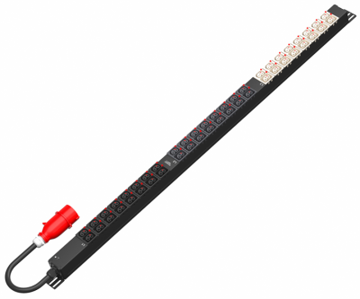 Блок распределения питания SMARTWATT PDU P-series 0U-B-3P16A-SMB-24C13-24C39-UL-3M-IEC309