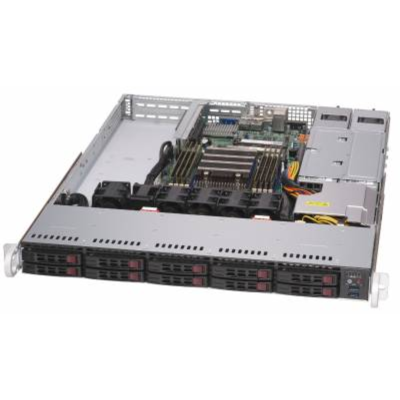 Supermicro AS-1114S-WTRT Серверная платформа Supermicro A+ Server 1U Single AMD EPYC™ 7002 Series Processor (8 DIMM DDR4, 10 Hot-swap 2.5" SATA3, 2x 10GBase-T, 2x 500W )