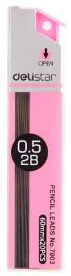 Грифель Deli E7003 0.5мм 2B (20гриф) туба