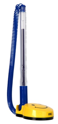 Ручка шариковая Deli E6793BLUE на подставке 0.5мм синие чернила