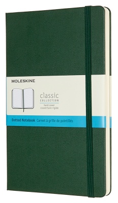 Блокнот Moleskine CLASSIC QP066K15 130х210мм 240стр. пунктир твердая обложка зеленый