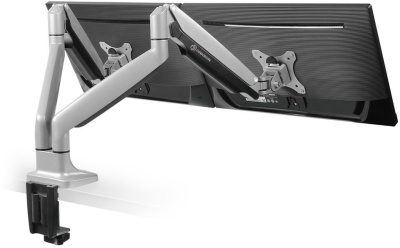 Кронштейн для мониторов Onkron G200 серебристый 13"-32" макс.18кг настольный поворот и наклон верт.перемещ.