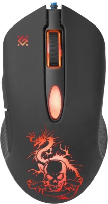 Мышь Defender Sky Dragon GM-090L черный оптическая (3200dpi) USB для ноутбука (6but)