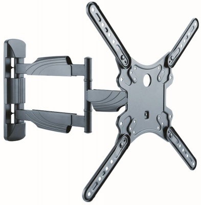 Кронштейн для телевизора Ultramounts UM 871 черный 23"-55" макс.35кг настенный поворотно-выдвижной и наклонный
