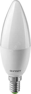 Лампа светодиодная LED 10вт E14 белый матовая свеча PROMO