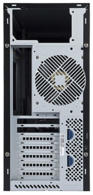 Корпус Midi Tower InWin PE689 Black USB3.0*2+A(HD)+fron fan 120mm*1+rear fan 120mm*1+ 2*2SATA+1*1SATA+Intrusion Switch/ holes for SL20” ATX RACKMOUNT*(без блока питания) (6141921)