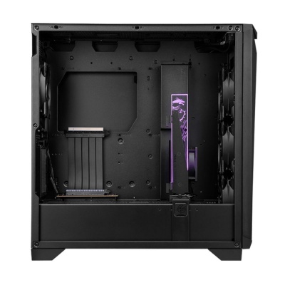 MPG GUNGNIR 300P AIRFLOW Midi Tower, EATX, 2xUSB 3.2 Gen 1, 1xUSB 3.2 Gen2 Type-C, 4x120mm PWM black Fan, 1x80mm Fan, 2x 6015 Fan, MPG PCI-E 4.0 X16 RISER CABLE, Tempered Glass Window