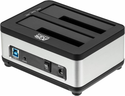 Док-станция для HDD AgeStar 3UBT8 SATA III пластик/алюминий серебристый 2