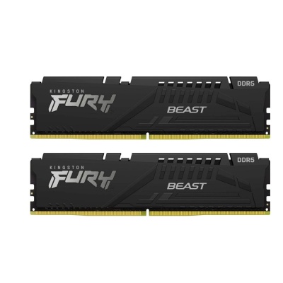 Модуль памяти Kingston 64GB U-DIMM DDR5 , 5600МГц, CL40 (Kit of 2) FURY Beast Black