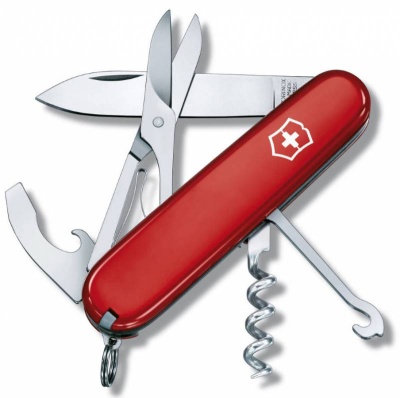 Нож перочинный Victorinox Compact (1.3405) 91мм 15функций красный карт.коробка