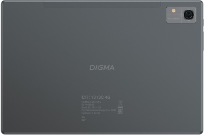 Планшет Digma CITI 1313C 4G SC9863A1 (1.6) 8C RAM3Gb ROM32Gb 10.1" IPS 1280x800 3G 4G Android 13 темно-серый 5Mpix 2Mpix BT GPS WiFi Touch microSD 128Gb 6000mAh