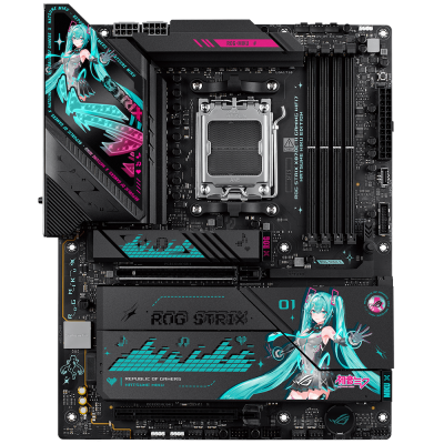 Материнская плата ASUS ROG STRIX X870E-H GAMING MIKU AM5 ATX 4xDDR5 2xPCIEx16 4xM.2 3xUSB-C HDMI 5GLAN Wi-Fi 7