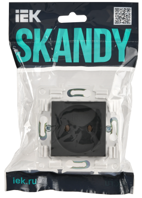 SKANDY Розетка без заземления без защитных шторок 10А SK-R02T титан IEK